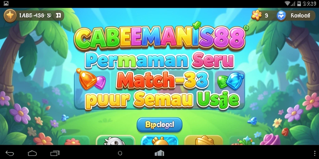 Screenshot gameplay CABEMANIS88 menampilkan keseruan momen mencocokkan item.