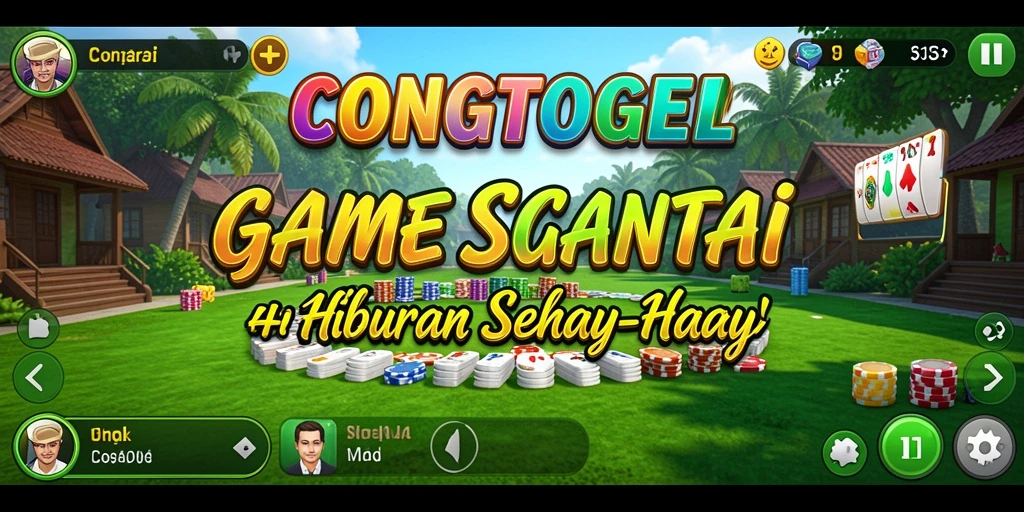 Tampilan gameplay menarik dari CONGTOGEL yang penuh warna.