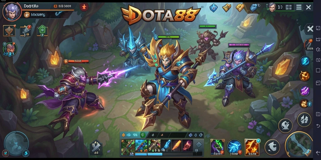 Gameplay seru DOTA88 di dunia MMORPG yang menawan.