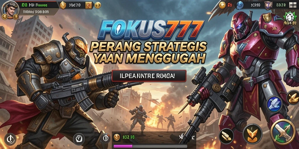 Tampilan permainan FOKUS777 dengan aksi strategi yang seru.