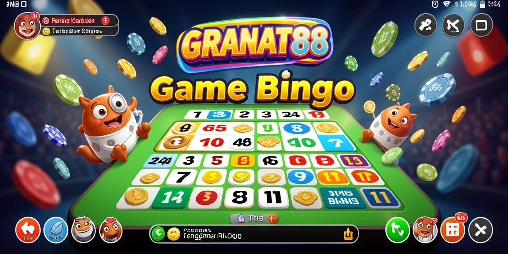 Screenshot gameplay GRANAT88 yang menampilkan suasana Bingo yang seru.