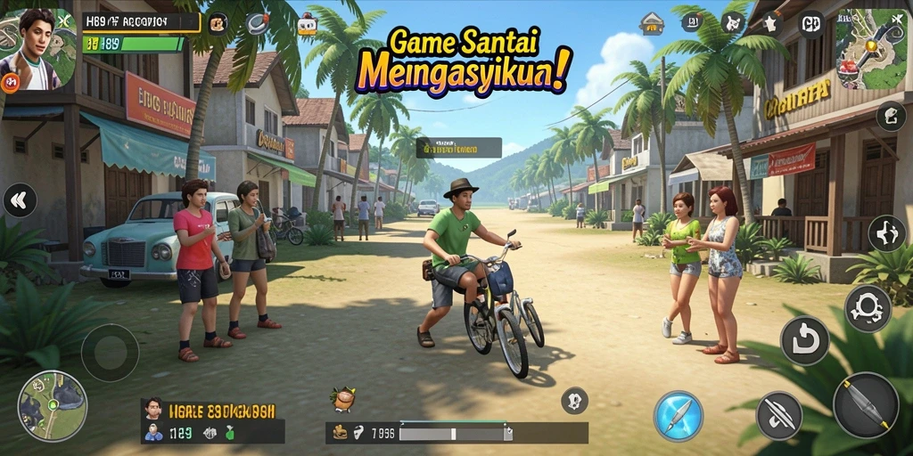 Tampilan gameplay H89 yang menyenangkan dan berwarna-warni.