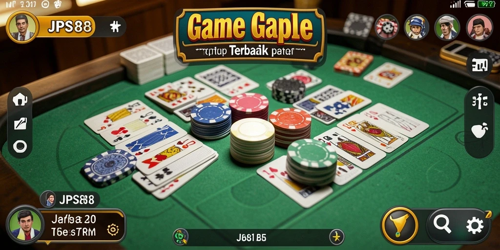 Tampilan gameplay seru JPS88 saat pemain bermain Gaple.