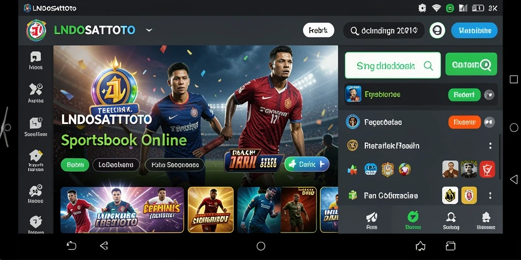 Tangkapan layar utama dari gameplay LNDOSATTOTO saat bertaruh di berbagai cabang olahraga.