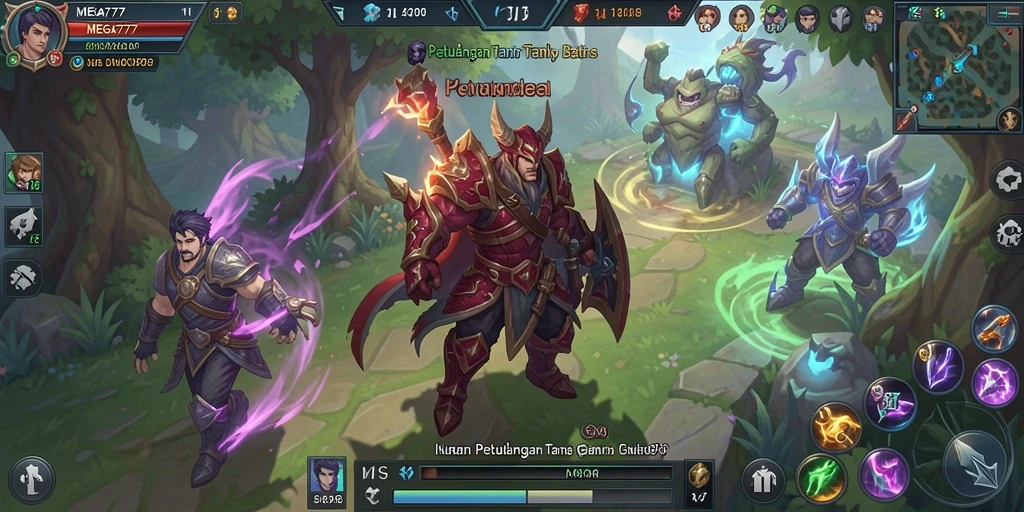 Screenshot gameplay MEGA777 menampilkan aksi seru petualangan MMORPG.