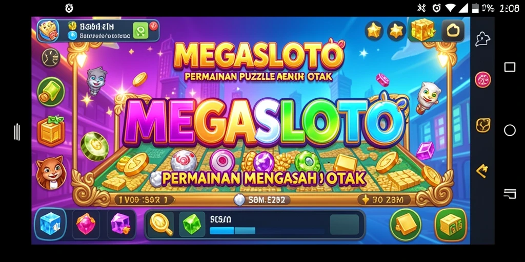 Tampilan gameplay menantang dalam MEGASLOTO yang mengasyikkan.