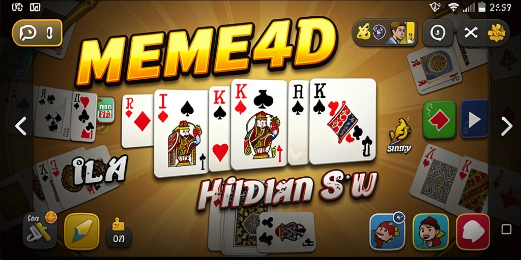 Tampilan gameplay seru dalam MEME4D yang penuh strategi.