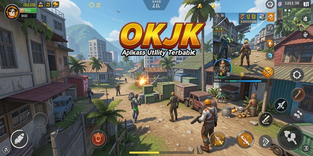 Screenshot utama OKJK menampilkan antarmuka cerdas dan fitur lengkap.