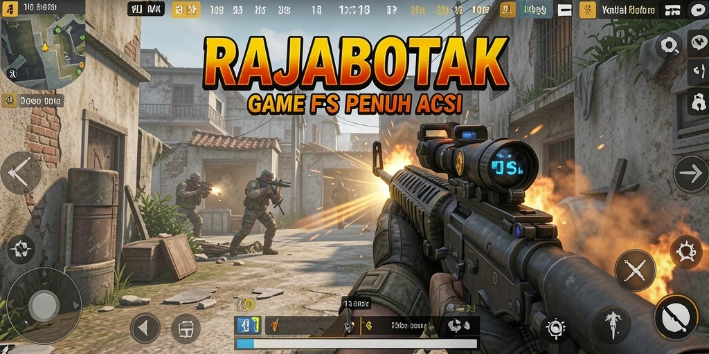 Tampilan aksi seru dalam game RAJABOTAK.