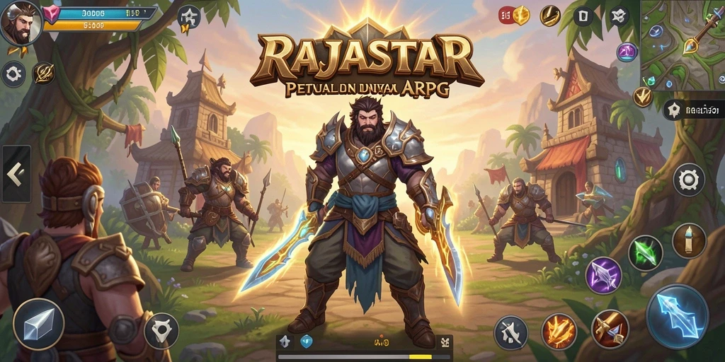 Screenshot menampilkan aksi seru dalam game ARPG.