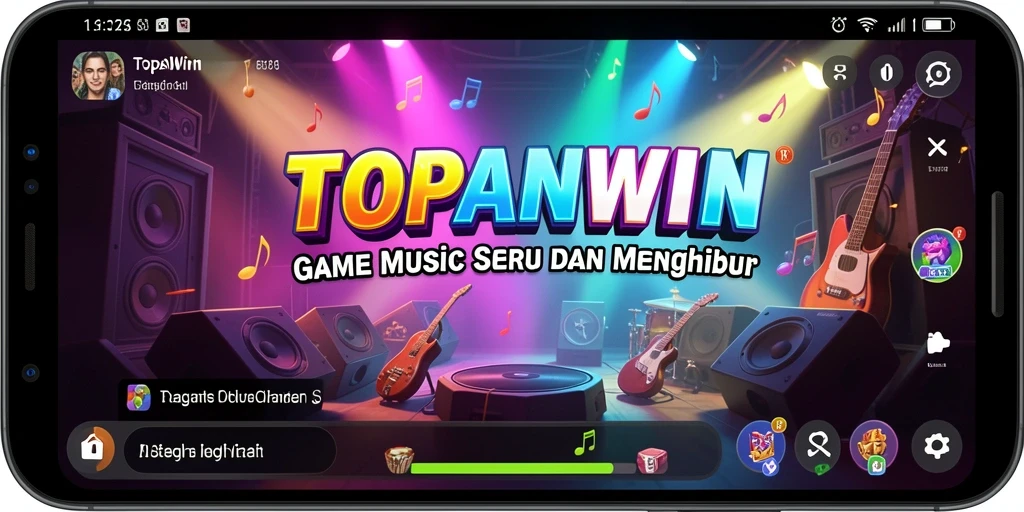 Tampilan menarik dari gameplay TOPANWIN saat bermain musik.